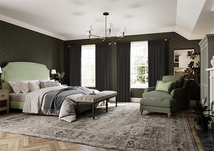 Akoya Faux Silk, Lustre Slate Grey - Made to Measure Curtains - Image 7